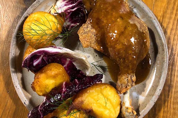 Plat du restaurant La Fleur au Fusil à Saint-Vivien-de-Médoc